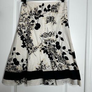 Apostrophe Cotton A-Line Floral Midi Skirt Boho Cottagecore Y2K Sz XL